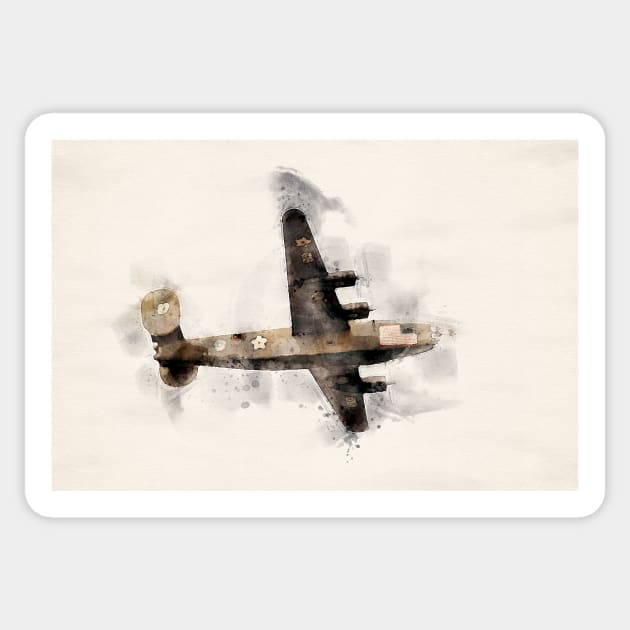 Consolidated B-24 Liberator Sticker by jecphotography